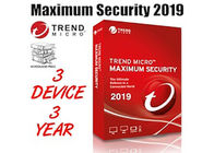 3 Yıl 3 Cihaz Trendleri Micro 2019 Maksimum Güvenlik,% 100 Orijinal  Lisans Anahtarı