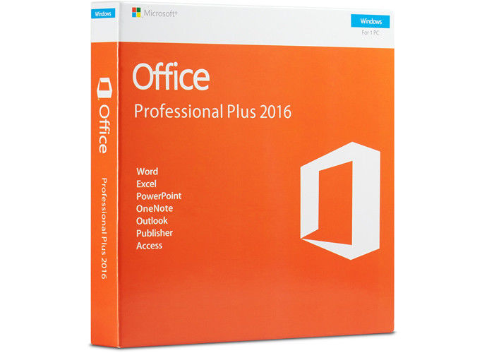 Çevrimiçi Etkinleştirme% 100 Microsoft Office 2016 Anahtar Kodu Pro Plus Kart 32bit 64bit DVD