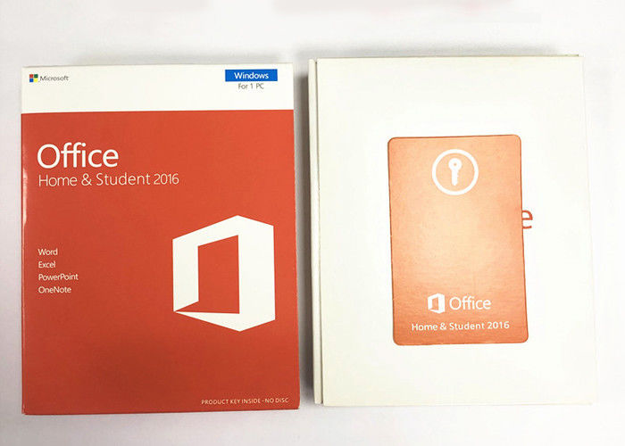 İngilizce Microsoft Office Ev Ve Öğrenci 2016 Ürün Anahtarı Hiçbir Disk Pkc Sürüm Perakende Kutusu